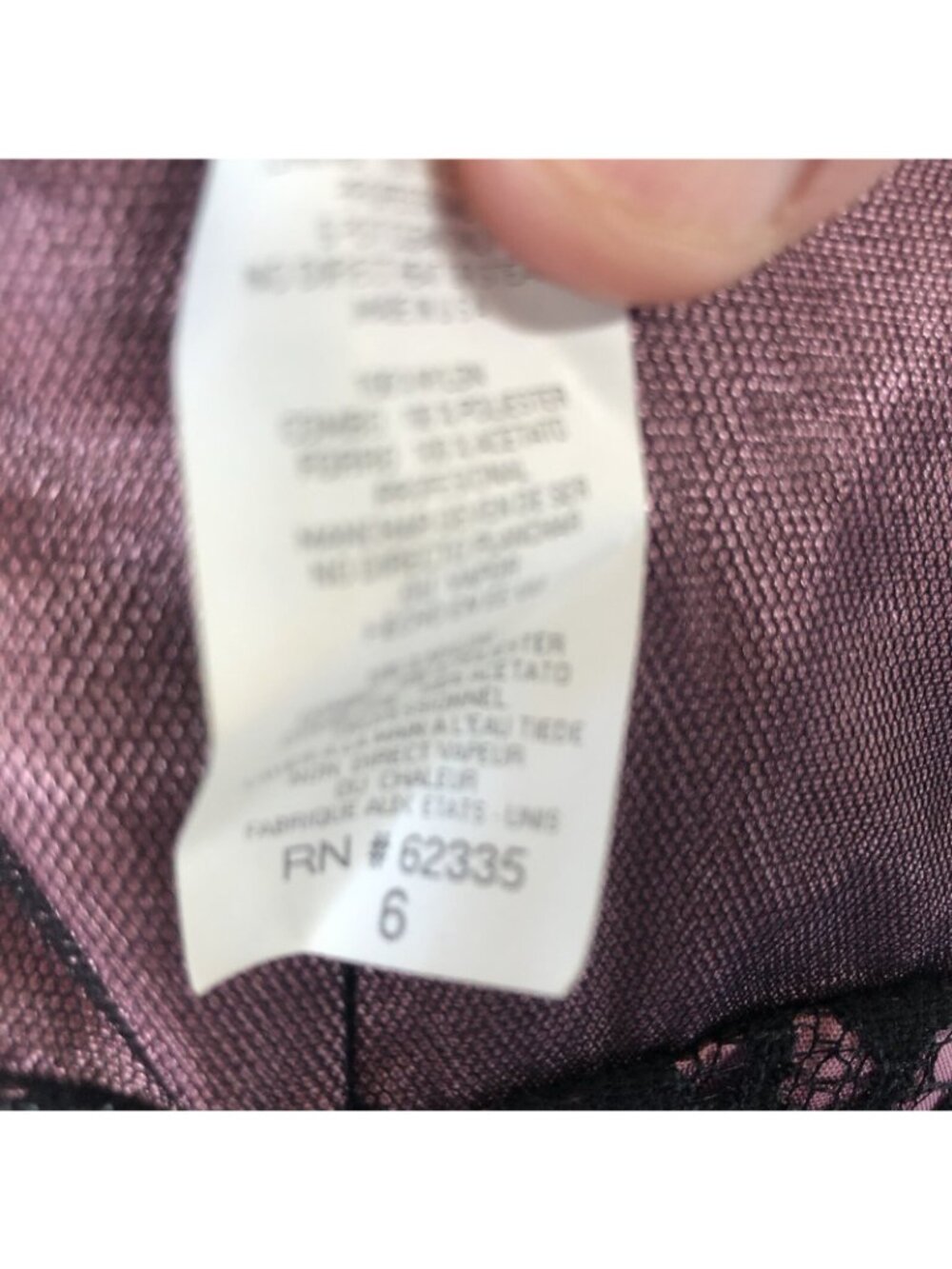 Betsy & Adam Dress Women 6 Purple Black Mesh Whimsigoth Fairy Grunge Y2K Halter - Picture 14 of 16